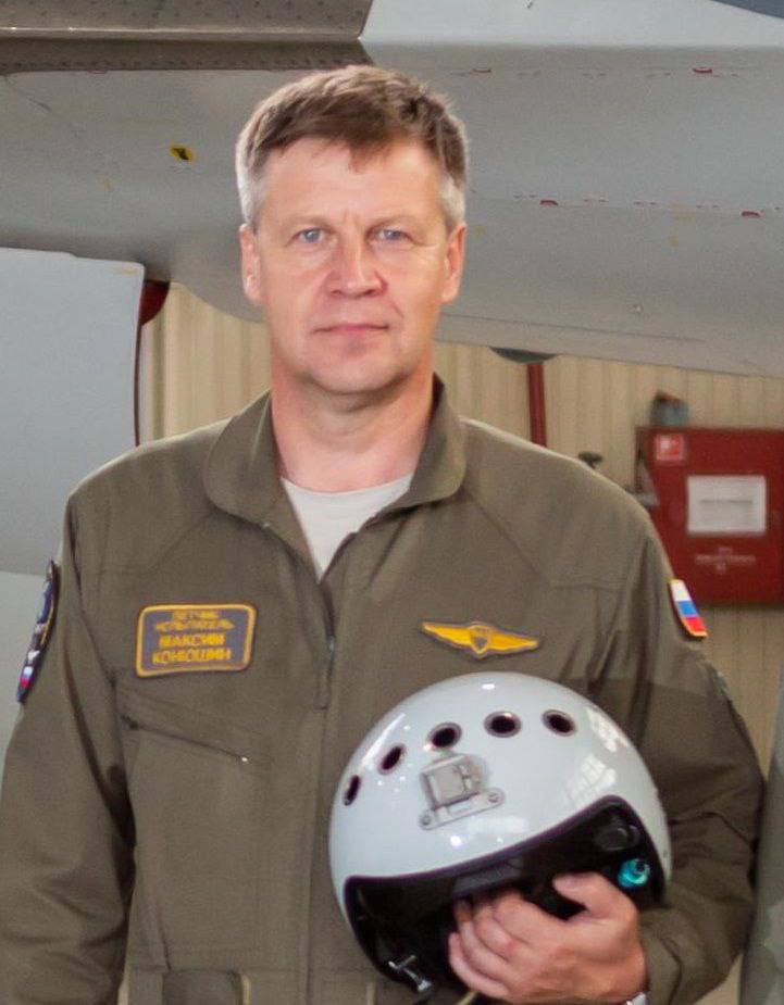 Maksym Konyushin Honored Test Pilot of the Russian Federation